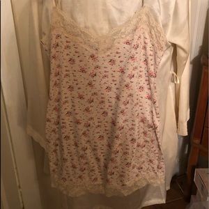 Bozzolo Flowered Cami with Lace
